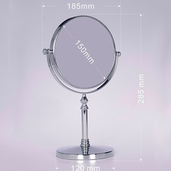 Зеркало косметическое L1206X3 (150 мм) настольное, картинка 3
