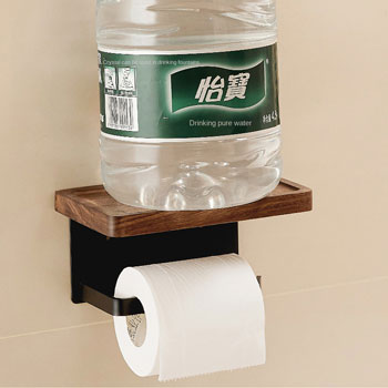 Держатель для туалетной бумаги с полочкой SM-HB2012/P (орех), картинка 4