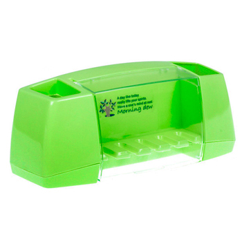 Подставка для зубных щеток и пасты ST SM-MJ001/GN цвет зеленый