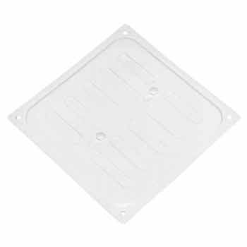 Вентиляционная решетка-задвижка 160х160 белая, картинка 2