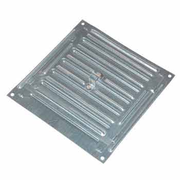 Решетка-задвижка вентиляционная 200х200 мм, картинка 2