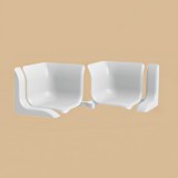 Набор комплектующих для бордюра на ванну БВу25-ф (белый)