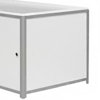 Экран под ванну ПВХ (торец) МетаКам Премиум А 70 см цвет белый