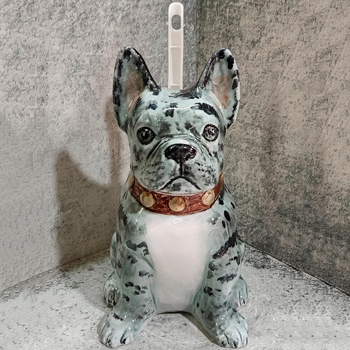 Ершик для унитаза керамика 'БУЛЬДОГ СЕРЫЙ'