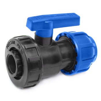 Шаровой кран ПНД 32-3/4' F разъемный