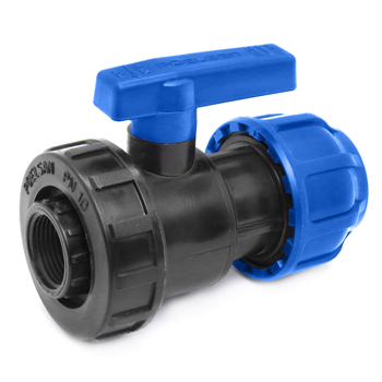 Шаровой кран ПНД 32-1' F разъемный