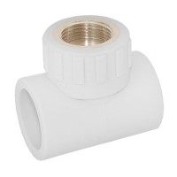 Тройник полипропиленовый W - T20F320 20 - 1/2' F мм (белый)