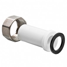 Штуцер с накидной гайкой полипропиленовый W-VH20F4 20х3/4' F (белый)
