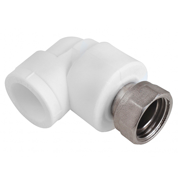 Угол с накидной гайкой полипропиленовый W - LH32F5 32 - 1' F (белый)