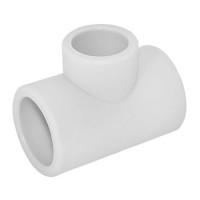 Тройник полипропиленовый W - T 634063 63-40 мм (белый)