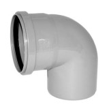 Канализационный отвод РОССИЯ 110 мм угол 87 град.