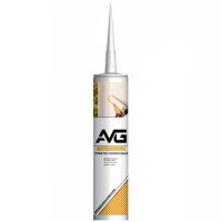 Герметик силиконовый AVG универсальный цвет белый (280 мл)
