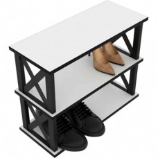 Обувница Лофт муар 9005 Белый (250х490х600)