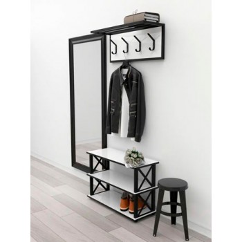 Обувница Лофт муар 9005 Белый (250х490х600), картинка 3