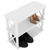 Обувница Лофт муар 9016 Белый (300х490х750)