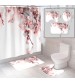 Штора и два коврика для ванной комнаты комплект 'Цветы-3'...
