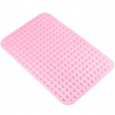 Коврик для ванной ПВХ массажный SM-PV4579 (45х78) цвет розовый