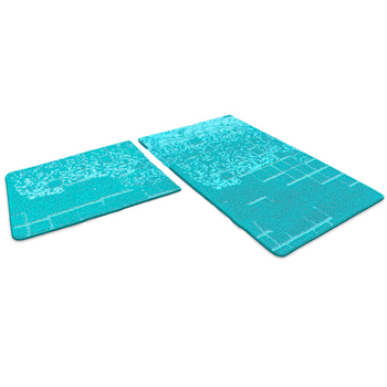 Комплект ковриков для санузла SHAHINTEX VINTAGE SH V001 цвет мятный 72 (60х100/60х50)