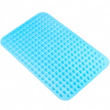 Коврик для ванной ПВХ массажный SM-PV4577 (45х78) цвет голубой