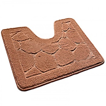 Коврик для ванной комнаты SHAHINTEX цвет 'кофе с молоком' (50х60)