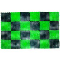 Коврик придверный МУЛЬТИПЛАСТ 'ТРАВКА' черно-зеленый (41х54)