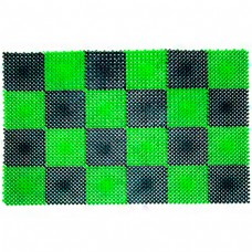 Коврик придверный МУЛЬТИПЛАСТ 'ТРАВКА' черно-зеленый (41х54)
