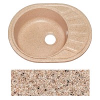 Мойка для кухни искусственный камень FОSТО 58-45 (300 песочный пляж)
