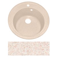 Мойка для кухни искусственный камень FОSТО D51К (800 замороженный персик)