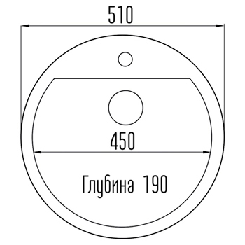 Мойка для кухни кварцевая FОSТО D51G (404 антрацит), картинка 2
