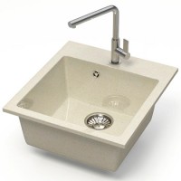 Мойка Оптима Z38Q2 (бежевая) BERGG lab.глянцевая