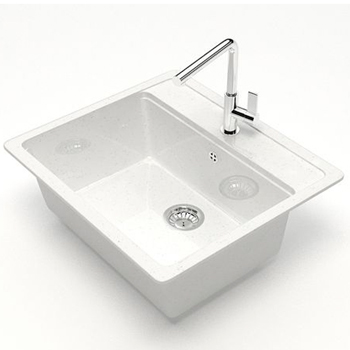 Мойка Джеки Z9G31 (белая) BERGG lab.глянцевая