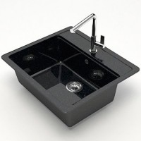 Мойка Джеки Z9Q4 (черная) BERGG lab.глянцевая