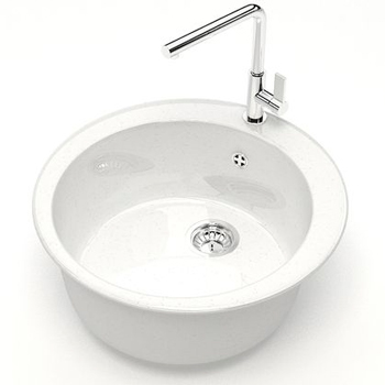 Мойка Браун Z510G31 (белая) BERGG lab.глянцевая