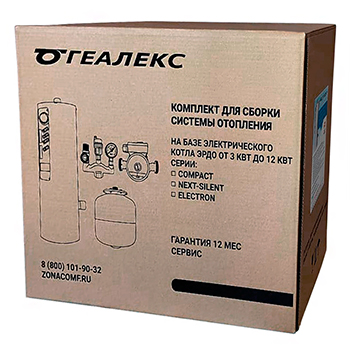 Электрокотел 'ЭРДО' ЭВПМ NEXT-SILENT 6 кВт (группа безопасности/насос/расширительный бак), картинка 3