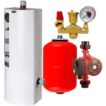 Электрокотел 'ЭРДО' ЭВПМ NEXT-SILENT 9 кВт (группа безопасности/насос/расширительный бак)