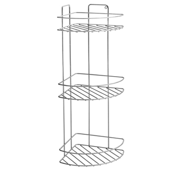 Полка РОССИЯ трехъярусная угловая (250 мм) ЛЮКС