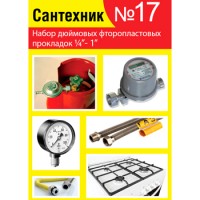 Прокладки сантехнические набор 'САНТЕХНИК' №17 (фторопласт)