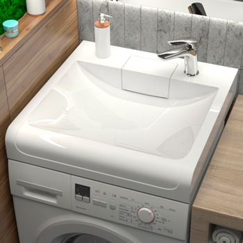 Умывальник ST 'АВРОРА 60' над стиральной машиной (с кронштейном), картинка 2