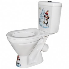 Унитаз-компакт детский ПКФ ФАРФОР 'ПИНГВИН' (ручная роспись)