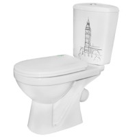 Унитаз-компакт ПКФ ФАРФОР 'БИГ-БЕН' (ручная роспись)