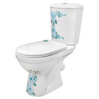 Унитаз-компакт ПКФ ФАРФОР 'КЛЕМАТИС' (ручная роспись)