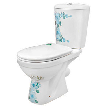 Унитаз-компакт ПКФ ФАРФОР 'КЛЕМАТИС' (ручная роспись)