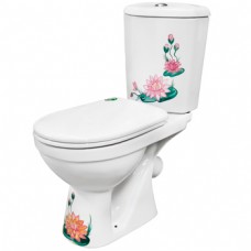 Унитаз-компакт ПКФ ФАРФОР 'КУВШИНКА' (ручная роспись)