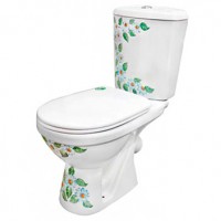 Унитаз-компакт ПКФ ФАРФОР 'РОМАШКИ' (ручная роспись)