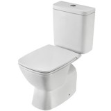 Унитаз-компакт SANTEK 'НЕО' 1.WH30.2.418 безободковый выпуск прямой (RIMLESS, сиденье дюропласт 'Soft-Close', двухрежимный)