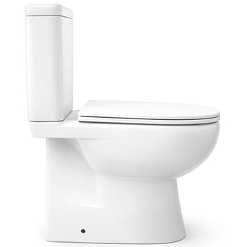 Унитаз-компакт SANTEK 'ОСТИН ЛАЙТ' 1.WH50.1.877 выпуск прямой (сиденье дюропласт 'Soft-Close' SLIM, двухрежимный), картинка 2