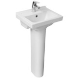 Умывальник с пьедесталом SANTERI 'ВИЗИТ 40' 1.3117.3.S00.11B.0/1.3605.3.S00.00B.0 цвет белый