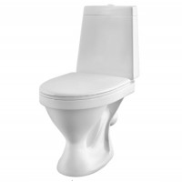 Унитаз-компакт SANTERI 'ПРАЙМ КОМФОРТ' 1.P206.3.S00.00B.F (сиденье полипропилен антибакт. 'Soft-Close', двухрежимный) цвет белый