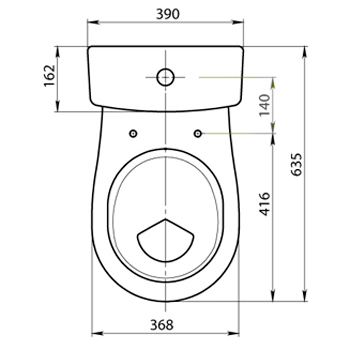 Унитаз-компакт SANTERI 'ОРИОН' 1.P400.8.S07.00B.F цвет бежевый декор, картинка 3
