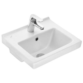 Умывальник с пьедесталом SANTERI 'ВИЗИТ 40' 1.3117.3.S00.11B.0/1.3605.3.S00.00B.0 цвет белый, картинка 2